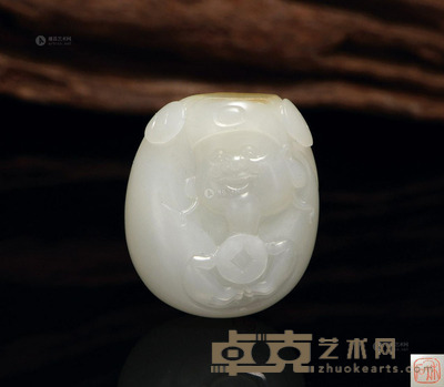 吕德 财神把件 3.4×3×1.5cm