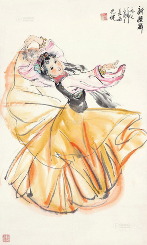 陈光健 1987年作 新疆舞蹈