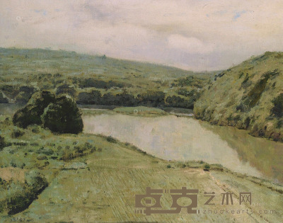 张冬峰     2004年作 故乡的小河 布面油画 70×90cm