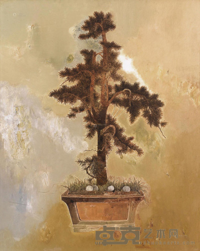 戴家峰     2012年作 2012植物七号 布面油画 100×80cm