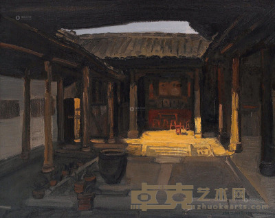 王琨     2005年作 老屋之二 布面油画 80×100cm