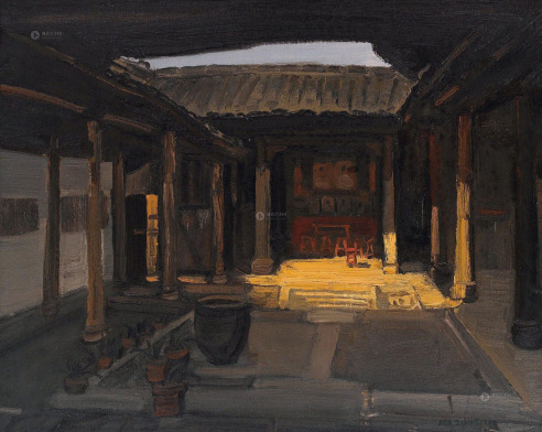 王琨     2005年作 老屋之二 布面油画