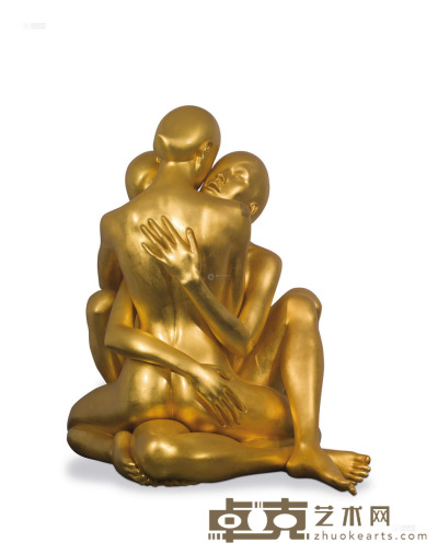UNMASK     2006年作 KKoh111 No.1（系列：身体） 金箔、玻璃钢雕塑 80×70×100cm