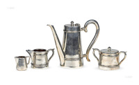 19世纪末期 镀银茶具 （四件）