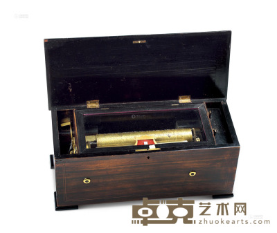 19世纪末期 八音盒 长45×宽30×高12cm