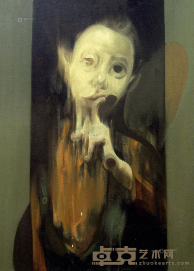 徐兰     2014年作 肖像2 布面油画 75×70cm