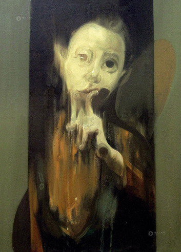 徐兰     2014年作 肖像2 布面油画