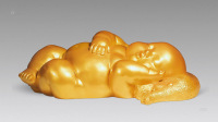 刘少永     2013年作 金色的梦之一 雕塑 树脂