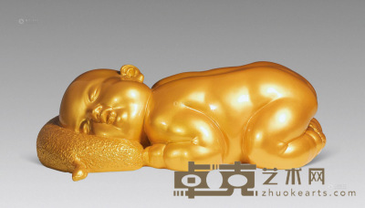 刘少永     2013年作 金色的梦之二 雕塑 树脂 45×20×35cm