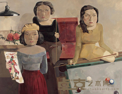 王媛媛     2013年作 如火的年代2 布面油画 100×120cm