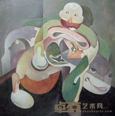 陈夏辉     2014年作 迷途系列1 布面油画 60×60cm