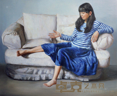 刘晟     2014年作 去年夏天 布面油画 120×100cm