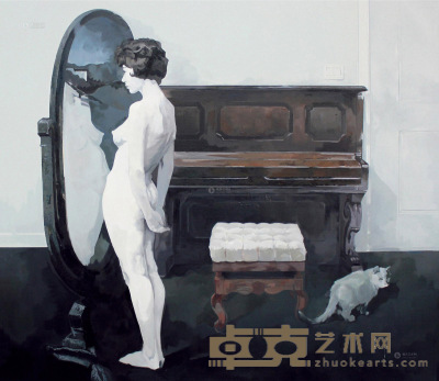 金尔立     2013年作 自恋裸女 布面油画 140×160cm