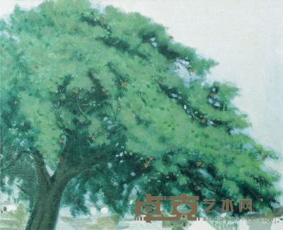 岳海喜     2014年作 沙溪风景2 布面油画 50×40cm