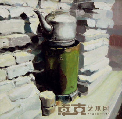 杨捷     2014年作 静谧1 布面油画 30×30cm