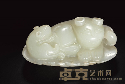 一夜双欢玉佩 长5.5厘米 宽3.2厘米 厚2厘米