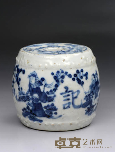 “仁泰成记”青花烛台