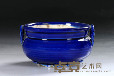 霁蓝釉香炉 