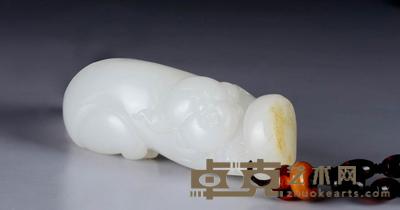 白玉童子挂件 