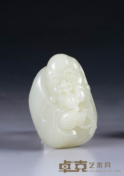 白玉罗汉挂件