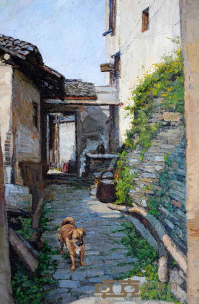 孙逅  油画民居 90X60