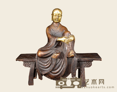 老铜胎佛造像 21×19