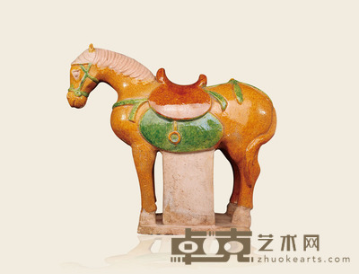 老三彩战马俑 30×35
