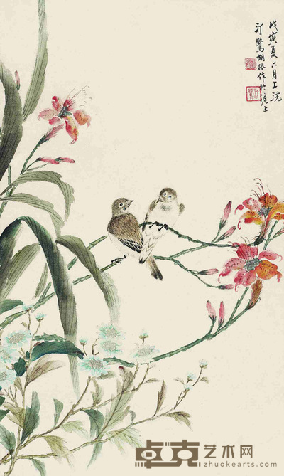 花鸟 54×33cm