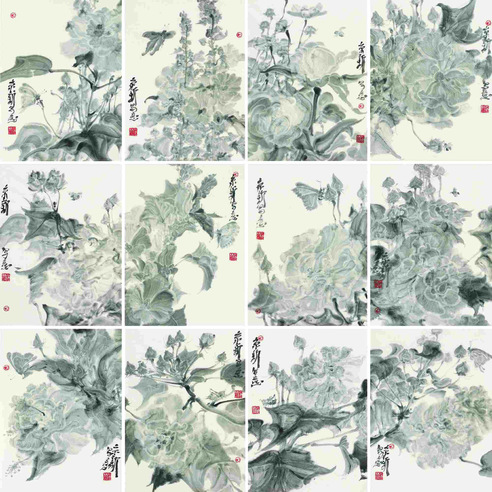 水墨花卉
