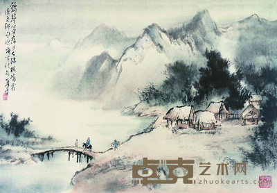 山水 59×85cm