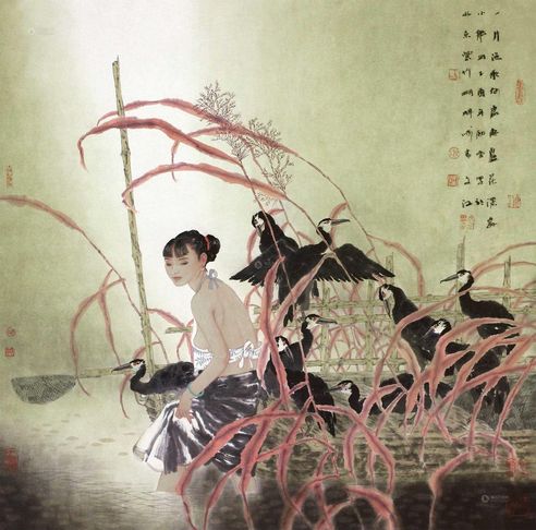 于文江     乙酉  一片渔歌