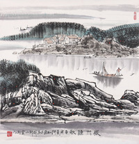 张松 山水