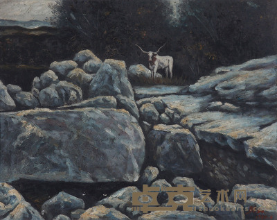 鲍加　风景油画 50×39cm
