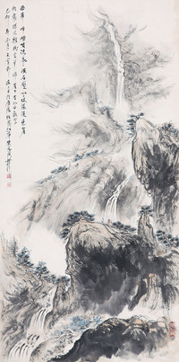 裴家同 山水