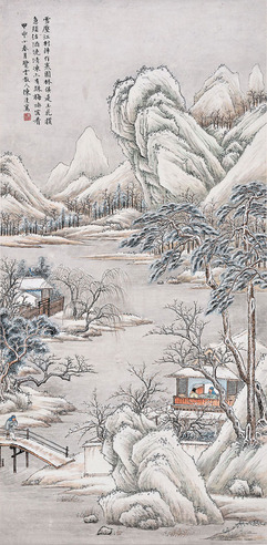 陈达 山水雪景