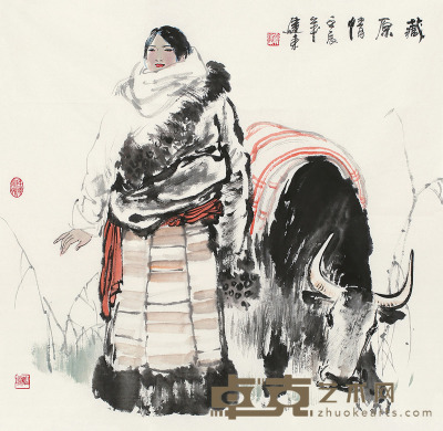 孙建东 藏原情 镜片 70×68cm
