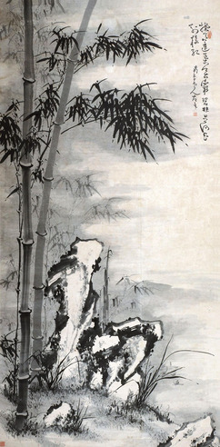 高凤翰 石竹图 立轴 水墨纸本