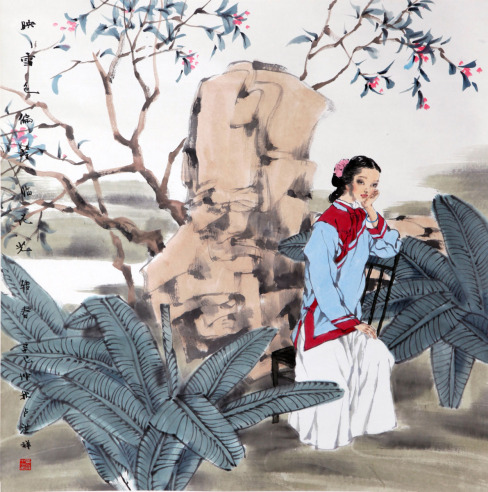 卢洪祥 (古代)仕女人物图
