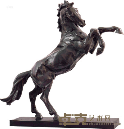 田跃民 2013年作 马 青铜雕塑 58×44×20cm