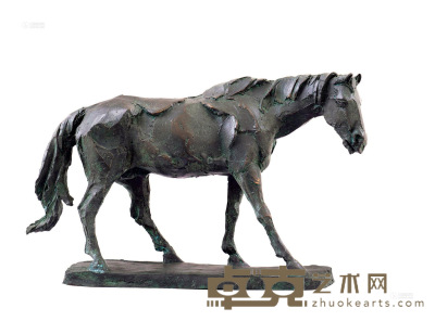 田跃民 2013年作 马 青铜雕塑 37×60×16cm