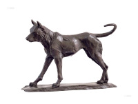 田跃民 2012年作 猎犬 青铜雕塑
