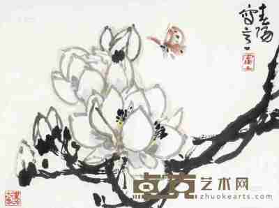 霍春阳 花卉  立轴 设色纸本 34×46cm