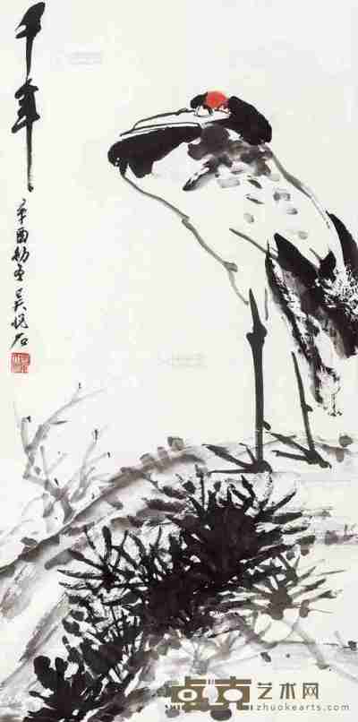 吴悦石 千年 镜片 设色纸本 137×67cm