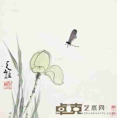 秦天柱 花鸟 镜心 设色纸本 33×33cm