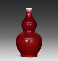 清中期 窑变釉葫芦瓶