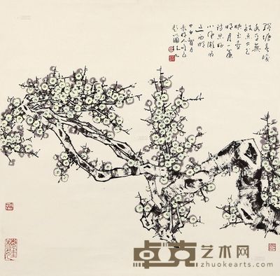 林凡 梅花 69×70cm