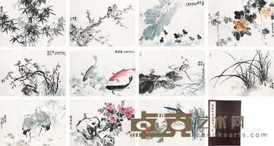 张启明 花鸟 45×64cm×11