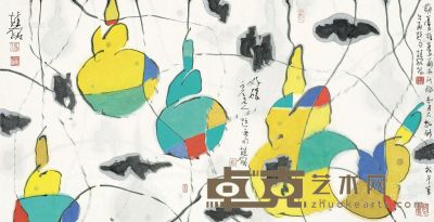 张桂铭     葫芦图 69×136cm