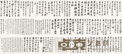 陈璚     乙未（1895）年作 行书 临米诸帖 手卷 纸本 24×495cm