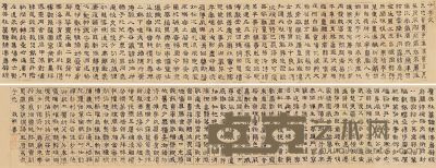 文徵明     隶书 千字文 手卷 绢本 16.5×177.5cm